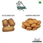 Momsy Premium Quality Pure Handmade Desi Ghee Atta Biscuits & Ajwain Biscuits (450gm+ 450gm)