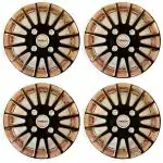 PRIGAN Swift DZIRE Black Copper Wheel Cover 14