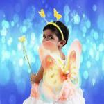 Theammypartyhouseparty Butterfly Wings With Headband And Fairy Magic Wand (Set Of 3)