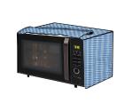 The Furnishing Tree Microwave Oven Cover for IFB 20BC4 20-Litre 1200-Watt Convection Pin Check Pattern Blue