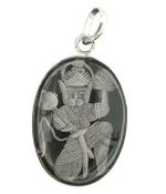Astroghar Sphatik Shri Hanuman Ji Hand Carved Metal Pendant For Men And Women