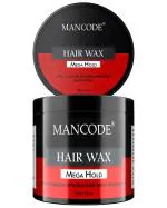MAN CODE Mega Hold Hair Wax For Men 100gm | Long Lasting Stylist Look | Glossy Finish | Shine | Restylable Anytime Easy To Wash Off | Pack Of 1