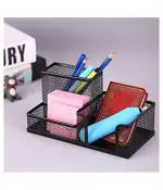 Kebica Stationery Black Metal Desk Tray Organizer