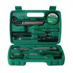 HANBON 110109 9PCS Home Repair Tool Kit with Storage Case Screwdriver Wire Pliers Hammer