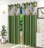 PEACE WAYZ Polyester Beautiful Long Crush Designer Curtains for Bedroom Living Drawing Room Office Pack of 2 Pieces