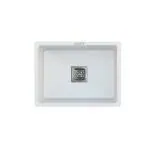 CURATE INDIA Single Bowl Granite Quartz Kitchen Sink | 24x18x9 Inch | 8 different Color Options | Matt Finish Kitchen Wash Basin (With PVC Waste Pipe & Sink Coupling)