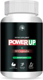 Healthy Nutrition -Just for the Health of it Power UP Capsule Ayurvedic for Improve Muscle Strength and Stamina - 30 Caspule