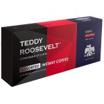 Teddy Roosevelt Assorted Instant Coffee Powder Box (Hazelnut Instant Coffee, Dark Chocolate Mocha, High Caffeine) (Gift Pack Box Diwali, Rakhi)75g