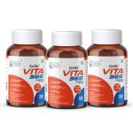 Fytika Vita 365, 3 in 1 Multivitamin - Boosts Energy, Gut Health, Manages Stress, Ashwagandha, Probiotics, Ginseng, For Men, Women - 30 Tablets