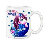 Mug Morning Unicorn Mug Unicorn Cup Unicorn Cups and Mugs for Girls Unicorn Ceramic Mug 325ml (White)