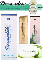 Herbal Hage Dermadew Face Wash, Shampoo, Aloe Lotion, Soap