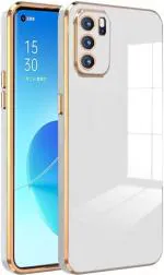 Mintak Oppo Reno 6 5G White Silicon 360 Degree Protection and Slim Design Mobile Back Cover