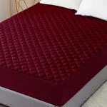 Dream Care mattress protector Maroon Waterproof Quilted Cotton Mattress Protector 72 inch x 80 inch King Size Mattress Cover/Bed Cover|BED PROTECTOR|BED COVER|MATTRESS COVER|MATTRESS PROTECTOR|COVER