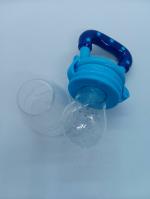 MOONBABY Chewy Silicone Food & Fruit Nibbler for Babies, BPA Free Fruit Feeder Pacifier with Ergonomic Handle for 6 to 12 Months babies