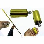 WIZERDY Golden Appearing Cane Magic (Metal) / EXTENDABLE Staff Magic Trick