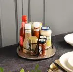 Turntable Revolving Tray Organizer for Kitchen Countertop, Office, Table- 10.5 