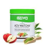 OZiva Plant Based Apple Cider Vinegar Matcha with Matcha Tea | For Weight Loss & Gut Health (50g)