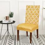 b7 CreationsChair Cover Export Quality Polycotton Dining Chair Covers Set of 6 Pcs Stretchable & Easily Washable Case Protector for Dining Chairs TCC5001