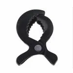 Safe-o-kid Stroller Seat Cover Clips, Pram Toy Holder, Buggy Accessory For Baby, Black Pack of 1