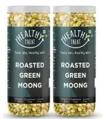 Healthy Treat Roasted Solid Green Moong 300 gm (Pack of 2 - 150 gm each) | Spicy Masala| Protein Rich| Healthy Snacks