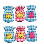 Chinmay Kids Soft Plush Stretchable Baby Feeding Bottle Cover with Attractive Cartoon Designs Multicolor Combo (Pack of 6)