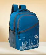 Onego Large 35 L Backpack Modern Classic Waterproof School and College Bag ideal For Boys and Girls (Blue)