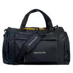 Travalate Travel Duffle Luggage Bag Organizer | Multi Pocket Ultra-Light| Polyester 45 Lt| Men and Women | 21 X 09 X 11 Inch |Black and Yellow