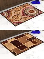 Athom Trendz Living Premium Anti slip Printed Doormat 37x57 cm Combo Pack (ATZ-11-CP12n20)