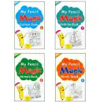 Exello Pack of 4 Pencil Magic Book, Pencil Scratch Book, Activity Books, Drawing Book (Pack of 4)