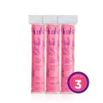 FEALS Cotton Pads for face makeup removal, 120 Soft Round Pads x Pack of 3 (360 Counts)