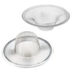 Kruvad Sink Strainer Drain Filter Kitchen Sink Bathroom Bathtub Wash Basin Floor Drain Slope Basket Filter Trap Mesh Metal Strainer Shower Drain Sink Jali [ Pack of 2 ]