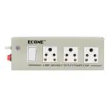 Econe Power Extension Cord Boards For Heavy Appliances, With 3 Core Wire - 3 Socket 1 Switch, 4.2 Mtr.
