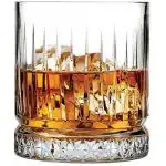 PASABAHCE (Pack of 4) Glass Elysia Water/Juice/Whisky Tumbler 355ml 4 Pcs Set, Transparent (PB Elysia) Glass Set Whisky Glass (355 ml, Glass, Clear)