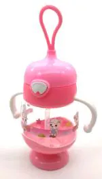 Johnnie boy Premium Baby Straw Sipper Bottle BPA Free & Non Toxic for Baby or Kids (Pink)