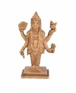 Dhanvantari Brass Idol for Home Puja Mandir Items Collectible Handicraft Art By KALARAMBH