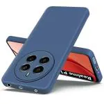 Fashionury Back Cover for Realme P1 5G | Camera Bump Protection | Matte Soft Silicon Flexible | All Side Shock Proof Rubberised Back Case Cover for Realme P1 5G (Blue)