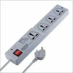 MX 4 Outlet Universal Power Strip Extension Board Having Three - 5 Amp Socket (MX-1462_10m)