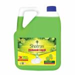 Shatras 5 L Green Lime Liquid Dishwash Liquid || Dish Cleaning Liquid Gel with German Technology - Active 3X More Power Molecules Leaves No Residue, Grease Cleaner For All Utensils