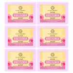 Ayusoul Ayurveda Khadi Herbal Natural Rose Bath Soap for Soothing & Natural Skin Pack of6