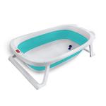 Luvlap Green Splash 2 In 1 Folding Baby Bath Tub Cum Baby Bather With Anti Slip Base (0-6 M)