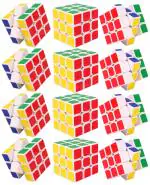 Toyshine Combo Pack of 12 Yuxin Zhisheng 3X3 Speed Cube for Kids