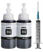 ANG Refill Ink for 680 Ink Cartridge Black (100X2 with 1 Syringe)