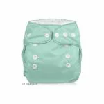 BBYARAJ LIGHT GREEN DIAPER Washable, Waterproof, and Reusable Cloth Diapers for Newborns, Infants, and Toddlers with Black Adjustable Insert (1 pc)