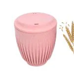 Eha Earth-Friendly Retro Coffee Cup|250 Ml|Coffee Mug With Lid|Made With Rice Husk|Tea Cup With Lid|Microwave Safe|For Hot & Cold Coffee,Milk & Tea Mug| Innocent |1 Piece