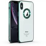 Clickaway Apple Iphone Xr Premium HD New Electroplated Logo View Series Anti Yellow Case Camera Protection (Green)