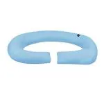 Coozly Cyan Blue C Shaped Pregnancy Pillow With Detachable Cover