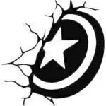 BC Sticker & Decal for Car & Bike (White)