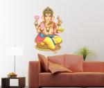 Decor Villa Lord ganesh Wall Sticker & Decal (PVC Vinyl,Size-58 Cm X 38 Cm)