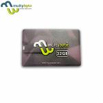 Multy Byte 32GB Pocket-Sized Pen Drive - Debit Card Design, Easy Carry, Hot Plug & Play.