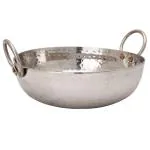 Yadav Craft Stainless Steel Kadhai - Silver (2500 ML)